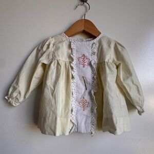 Little Bear Smocks 2T Smocked Top Thanksgiving Fall Bubble Puff Cotton Leaf Fall